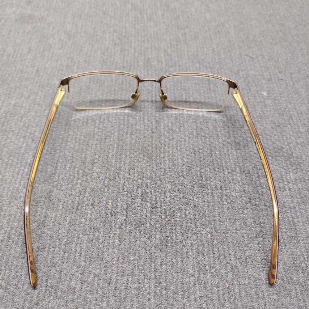 Burberry 1012 Eyeglasses Brown Tortoise Rectangular Half Rim Frames Only 52 18 - Picture 8 of 9